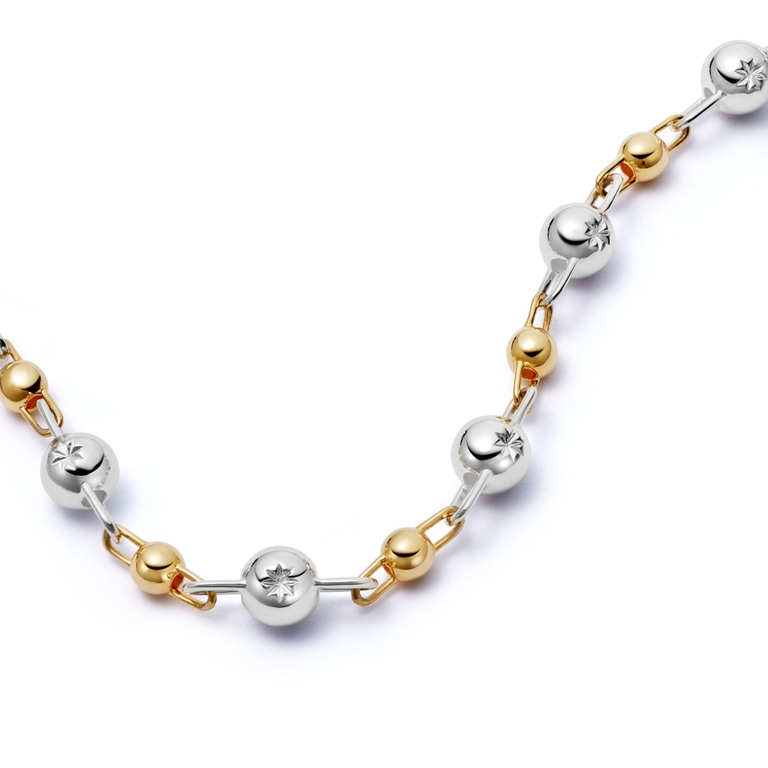 Gold and Silver Aurora Choker