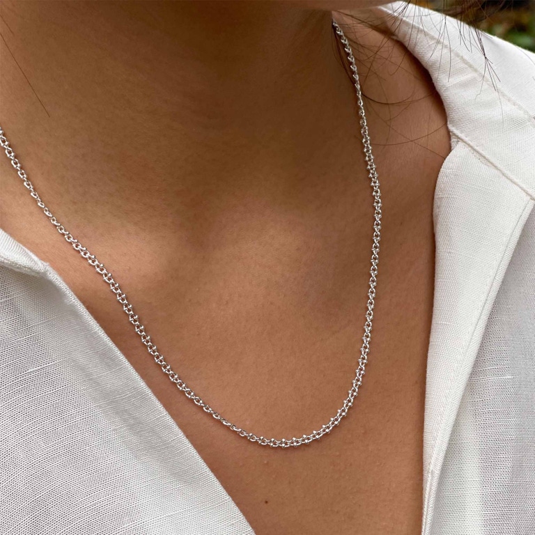 Silver Aurora Chain Necklace