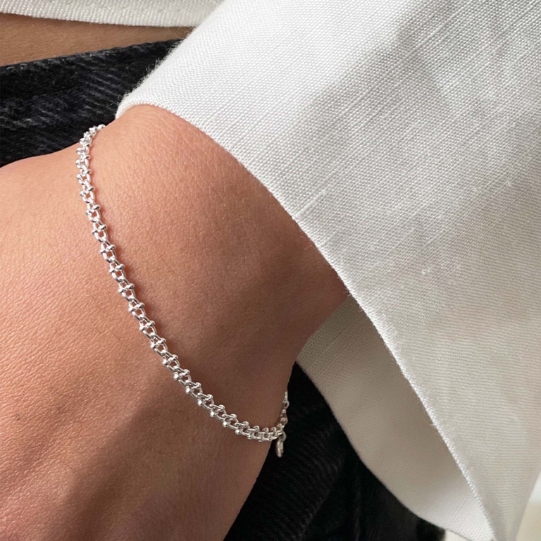 Silver Aurora Chain Bracelet