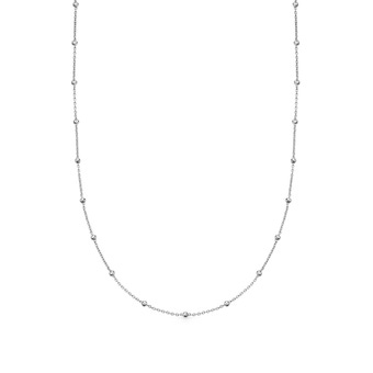 Silver Aurora Station Necklace