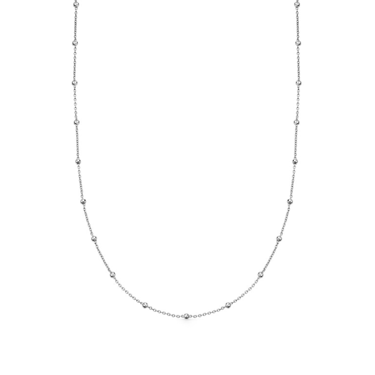 Silver Aurora Station Necklace