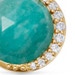 Gold Luna Amazonite Pendant Necklace