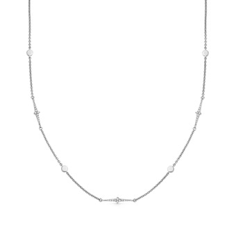 Silver Luna Light Station Necklace
