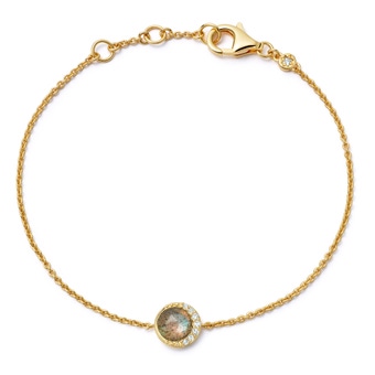 Gold Luna Labradorite Bracelet