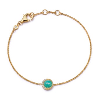 Gold Luna Amazonite Bracelet