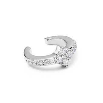 Silver Luna Light Ear Cuff