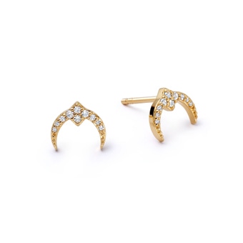 Gold Luna Light Studs