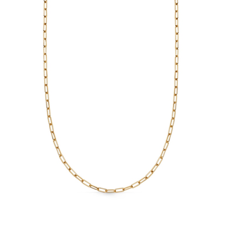 GOLD PAPERCLIP CHAIN NECKLACE