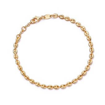 GOLD GOLD MARINER CHAIN BRACELET
