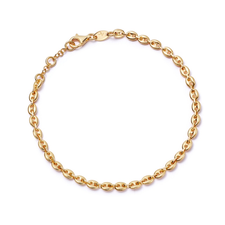GOLD GOLD MARINER CHAIN BRACELET