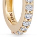 Solid Gold Halo Lab Grown Diamond Huggie Hoops Earrings