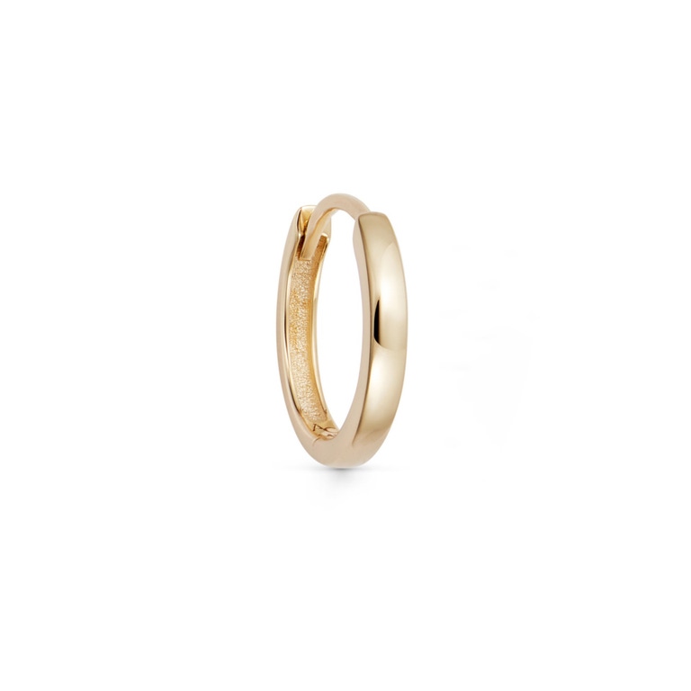 Solid Gold Mini Hoop Earrings