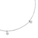 Solid White Gold Lab Grown Diamond Station Necklace
