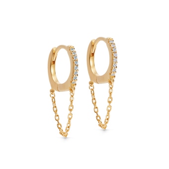 GOLD CELESTIAL CHAIN DROP HUGGIES