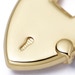 Gold Biography Heart Padlock Charm