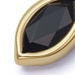 Gold Biography Black Onyx Marquise Earring Charm