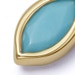 Gold Biography Turquoise Marquise Earring Charm
