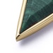 Gold Biography Malachite Kite Charm