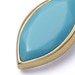 Gold Biography Turquoise Marquise Charm