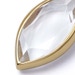 Gold Biography White Topaz Marquise Charm