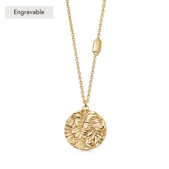 Gold Terra 'Treasured' Engravable Pendant Necklace| Astley Clarke