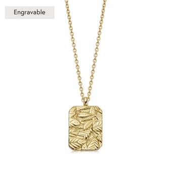 Gold Terra 'Strength' Engravable Locket Necklace | Astley Clarke
