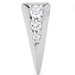 Silver Deco Shard Stud Earrings