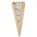 Gold Deco Shard Stud Earrings