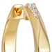 Gold Large Deco Shard Hoop Earrings