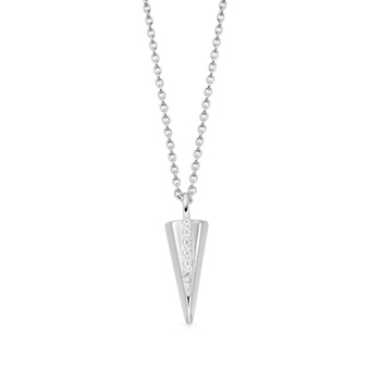 Silver Deco Shard Pendant Necklace | Astley Clarke