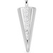 Silver Deco Shard Pendant Necklace