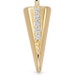 Gold Deco Shard Pendant Necklace