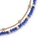 Gold Fine Biography Lapis Bracelet
