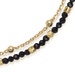 Gold Fine Biography Black Spinel Bracelet