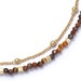 Gold Fine Biography Tigers Eye Bracelet
