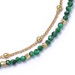 Gold Fine Biography Malachite Bracelet