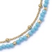 Gold Fine Biography Turquoise Bracelet