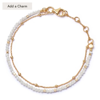 Gold Fine Biography Mother Of Pearl Bracelet