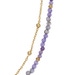 Gold Biography Multi purple gemstone necklace with Amethyst