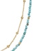 Gold Biography Turquoise Necklace