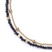 Gold Fine Biography Black Spinel Heart Bracelet
