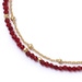 Gold Fine Biography Red Carnelian Hamsa Hand Bracelet