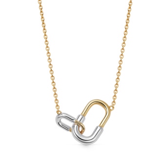 Gold & Silver Aurora U-Hoop Link Necklace | Astley Clarke
