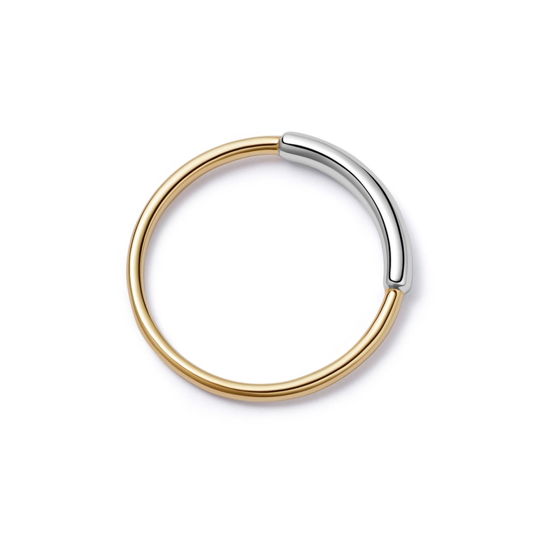 Gold Aurora ring with silver | Astley Clarke