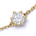 Solid Gold Interstellar Solitaire Lab Grown Diamond Bracelet