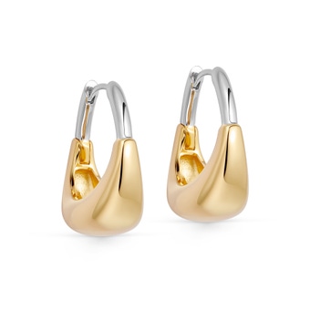 Gold & Silver Chunky Aurora U-Hoop Earrings | Astley Clarke