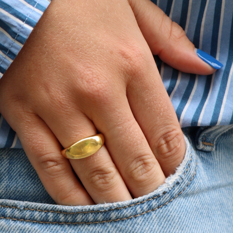 Gold Aurora Chunky Ring  | Astley Clarke