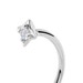 Silver Luna Thread Through Hoops