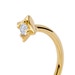 Gold Luna Thread Through Hoop Earrings