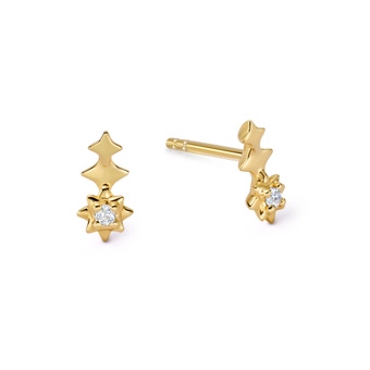 Gold Luna Sapphire Stud Earrings | Astley Clarke